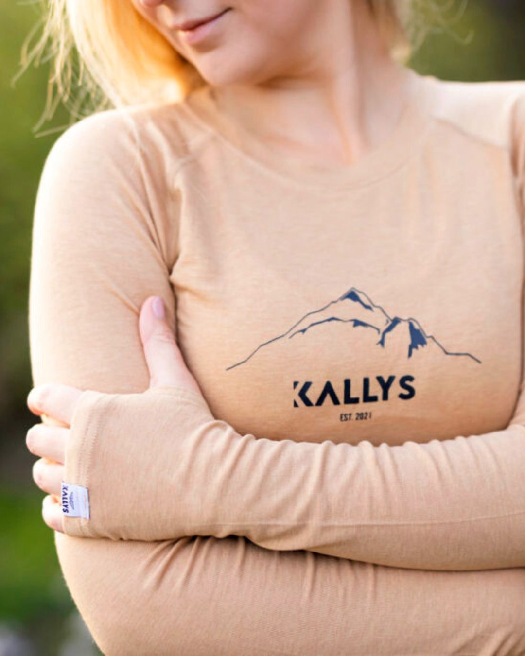 Kallys merino Tshirt Detail